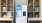 a white refrigerator in a room