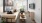 a living room with a large television
